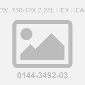 Screw .750-10X 2.25L Hex Head, Zn